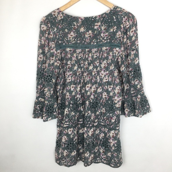 Sundance Women’s Delphine Eyelet Tunic Top Mini Dress Size PM Ladies Floral Boho - Picture 9 of 14